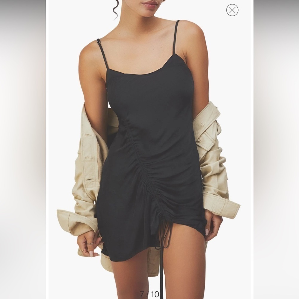 Free People Intimately BE MY MINI Mini slip dress, Black